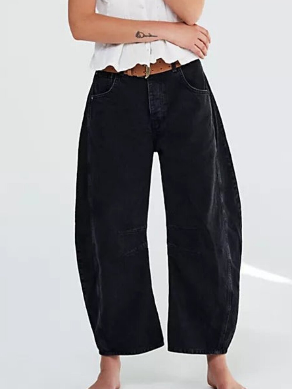 Free People Barrel Leg Jeans